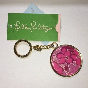 LILY PULITZER KEYCHAIN(sigma kappa sorority print)